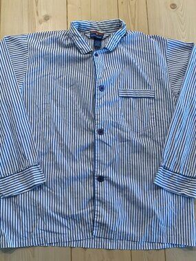 Vintage Y2K Buckingham Indie Hipster Retro Casual Striped Button-Down Shirt L